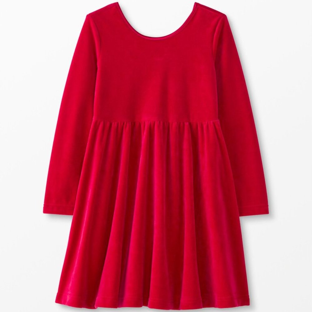 NWT Long Sleeve Velour Super Soft Skater Dress: Size 12